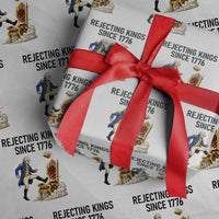 Funny George Washington Protest Wrapping Paper Roll Rejecting Kings Since 1776