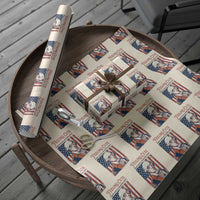 Funny George Washington Revolutionary Patriotic Wrapping Paper Roll Feeling Cute Might Start A Revolution Later