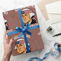 Funny George Washington Wrapping Paper Roll Handsome No Georgeous Patriotic 4th Of July Humor - Wonder Print Shop