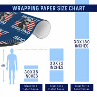 Funny George Washington Wrapping Paper Roll Suck It England Bold Patriotic 4th of July 1776 - Wonder Print Shop