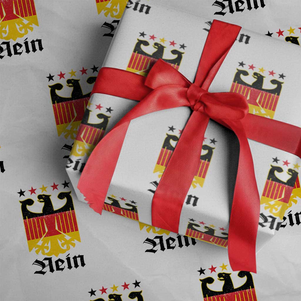 Funny German Eagle Wrapping Paper Roll Vintage Nein No Germany Souvenir Oktoberfest - Wonder Print Shop