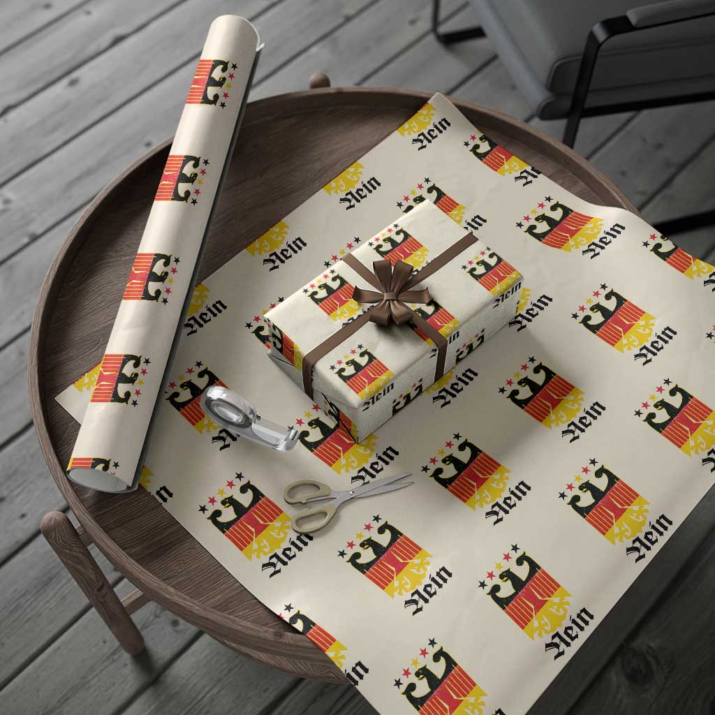Funny German Eagle Wrapping Paper Roll Vintage Nein No Germany Souvenir Oktoberfest - Wonder Print Shop