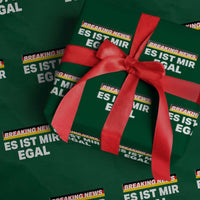 Funny German Saying Wrapping Paper Roll Sarcastic Humor Meme Es Ist Mir Egal Germany Flag - Wonder Print Shop