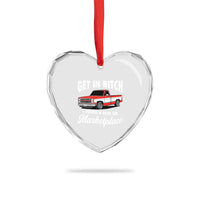 Funny Get in Bitch I Found A Deal On Marketplace Meme Heart Crystal Glass Ornament - Wonder Print Shop