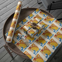 Funny Giant Cat Monster Japanese Anime Kawaii Wrapping Paper Roll Retro Vintage Japan Inspo Graphic