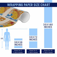 Funny Giant Cat Monster Japanese Anime Kawaii Wrapping Paper Roll Retro Vintage Japan Inspo Graphic