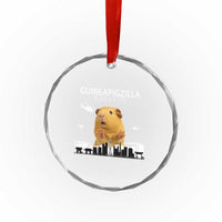 Funny Giant Guinea Pig Monster Roaring Tokyo Japan Crystal Glass Ornament Guineapigzilla - Wonder Print Shop