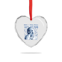 Funny Giggling Niche Baby Is Calling Heart Crystal Glass Ornament Tuff Baby AI Laughing Gen Alpha Meme - Wonder Print Shop