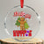 Funny Gingerbread Crystal Glass Ornament Not My Gumdrop Buttons Christmas Cookie Candy - Wonder Print Shop