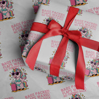 Funny Girls Trip Unicorn Wrapping Paper Roll Bags Packed Flaps Waxed No Turning Back Bikini Vacation Bachelorette - Wonder Print Shop