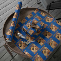 Funny Gluten Free Wrapping Paper Roll Gluten Makes My Tummy Hurt Vintage Bootleg Graphic