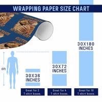 Funny Gluten Free Wrapping Paper Roll Gluten Makes My Tummy Hurt Vintage Bootleg Graphic