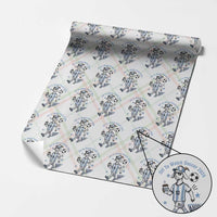Funny Goat Football Lover Wrapping Paper Roll Off To Watch Argentina Soccer 2026