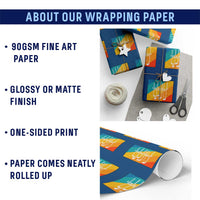 Funny Golf Clubs Wrapping Paper Roll Life Is Full Of Important Choices - Wonder Print Shop