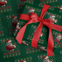 Funny Golf Holiday Gift Wrapping Paper Roll Tees The Season Ugly Sweater - Wonder Print Shop