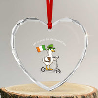 Funny Goose Christian St Patrick's Day Heart Crystal Glass Ornament Off To Pray For The Kerfufflers