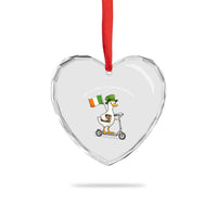 Funny Goose Christian St Patrick's Day Heart Crystal Glass Ornament Off To Pray For The Kerfufflers