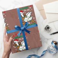 Funny Goose Christmas Wrapping Paper Roll Festive Goose On The Loose Xmas Holiday - Wonder Print Shop