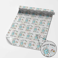 Funny Goose Nurse Christmas Wrapping Paper Roll Festive Nurses On The Loose - Wonder Print Shop