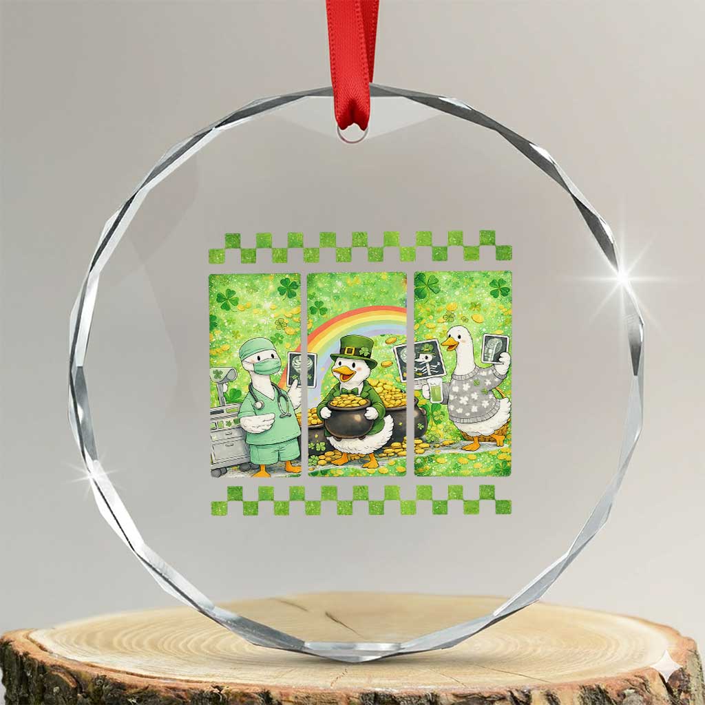 Funny Goose Radiologic Technologist Crystal Glass Ornament St Patricks Day Gift