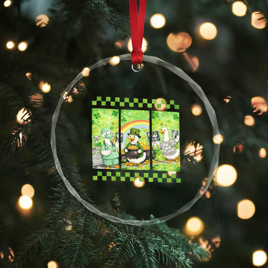 Funny Goose Radiologic Technologist Crystal Glass Ornament St Patricks Day Gift