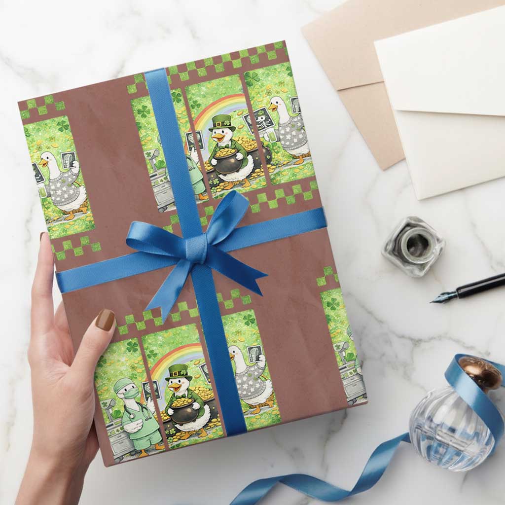 Funny Goose Radiologic Technologist Wrapping Paper Roll St Patricks Day Gift