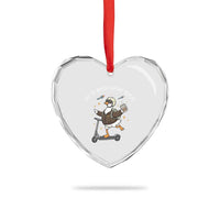 Funny Goose Support Freedom Heart Crystal Glass Ornament Off To Watch History Repart