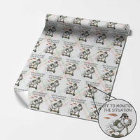 Funny Goose Support Freedom Meme Wrapping Paper Roll Off To Monitor The Situation