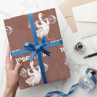 Funny Goose Weight Lifting Wrapping Paper Roll Today Im A Serious Goose Weightlifter Gym Workout - Wonder Print Shop