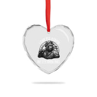 Funny Gorilla Mechanic Heart Crystal Glass Ornament I Can Fix Stupid But Its Gonna Hurt