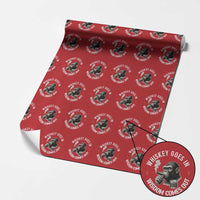 Funny Gorilla Whiskey Goes In Wisdom Comes Out Wrapping Paper Roll Cigarette and Drinking Addict Humor