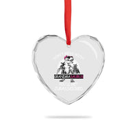 Funny Grandma Dinosaur Heart Crystal Glass Ornament Dont Mess With Grandmasaurus Youll Get Jurasskicked - Wonder Print Shop