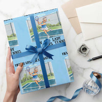 Funny Grandma Tennis Player Gift Wrapping Paper Roll Never Underestimate An Old Lady - Wonder Print Shop