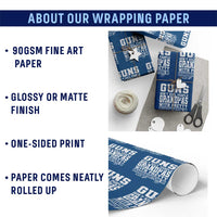 Funny Grandpa Wrapping Paper Roll Guns Dont Kill People Grandpas With Pretty Granddaughters Do