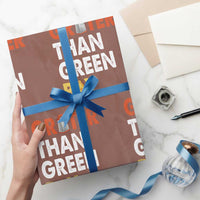 Funny Greater Than Green Bay Cheese Grate Wrapping Paper Roll