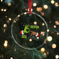 Funny Green And Bigfoot Six Seven Meme Crystal Glass Ornament Christmas Trend Gift - Wonder Print Shop