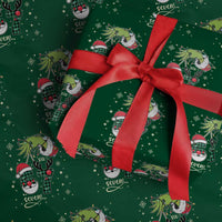 Funny Green Hand Six Seven Meme Wrapping Paper Roll Gen Z Alpha Xmas Gift - Wonder Print Shop