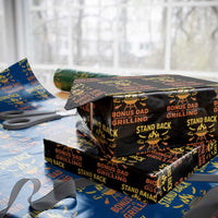 Funny Grilling Bonus Dad Wrapping Paper Roll BBQ Stepdad Grill Masters Sarcastic