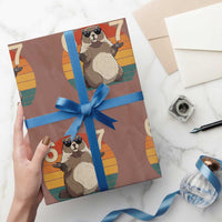 Funny Groundhog 67 Wrapping Paper Roll Six Seven Meme Retro Vintage Woodchuck Day - Wonder Print Shop