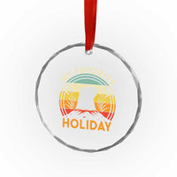 Funny Groundhog Day Crystal Glass Ornament My Favorite Holiday Retro Vintage Woodchuck - Wonder Print Shop