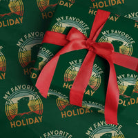 Funny Groundhog Day Wrapping Paper Roll My Favorite Holiday Retro Vintage Woodchuck - Wonder Print Shop