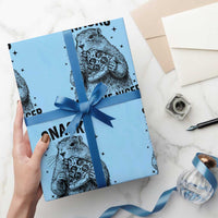 Funny Groundhog Eating Pizza Wrapping Paper Roll Snacks Make Me Nicer