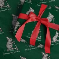 Funny Groundhog Off To Cause A Kerfuffle Wrapping Paper Roll - Wonder Print Shop