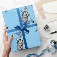 Funny Groundhog Scooter Meme Wrapping Paper Roll Off To Causually Disrupt System Of Oppression - Wonder Print Shop