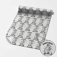 Funny Groundhog Scooter Wrapping Paper Roll Sometimes I Just Be Fartin - Wonder Print Shop