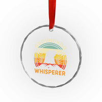 Funny Groundhog Whisperer Crystal Glass Ornament Retro Vintage Woodchuck Lover - Wonder Print Shop