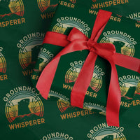 Funny Groundhog Whisperer Wrapping Paper Roll Retro Vintage Woodchuck Lover - Wonder Print Shop