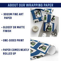 Funny Grumpy Frog Japanese St Patricks Day Wrapping Paper Roll