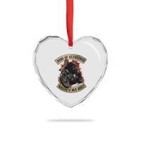 Funny Grumpy Old Biker Heart Crystal Glass Ornament Sons Of Alzheimer Where Is My Bike - Wonder Print Shop