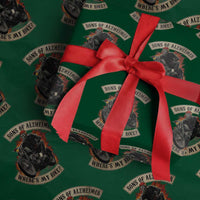 Funny Grumpy Old Biker Wrapping Paper Roll Sons Of Alzheimer Where Is My Bike - Wonder Print Shop